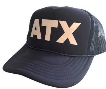 ATX Navy Trucker - Matte White Lettering