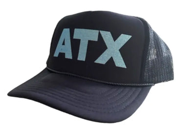 ATX Navy Trucker - Baby Blue Sparkle