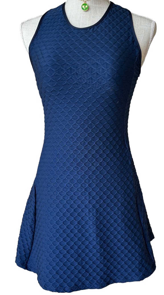 A-Line Court Dress - Navy