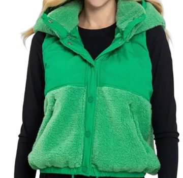 Fleece Me Vest - Green