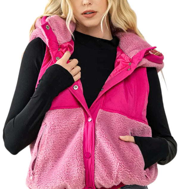 Pink 2025 fleece vest