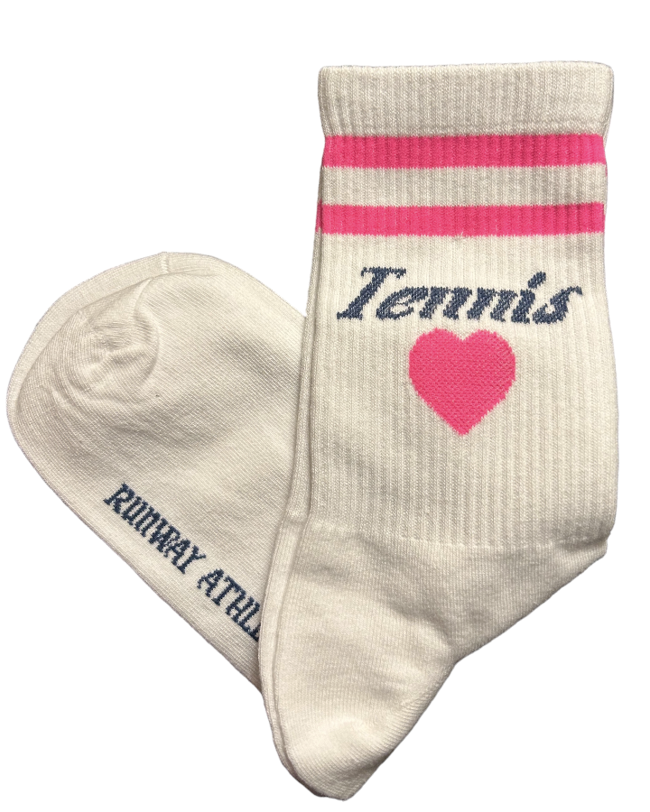 Tennis Heart Socks