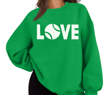 LOVE Tennis Sweatshirt - Green