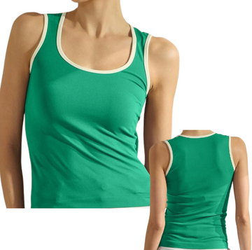 Retro Athletic Tank - Green