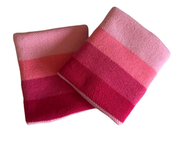 Runway Racquets Sweatband Set - Pink Stripes