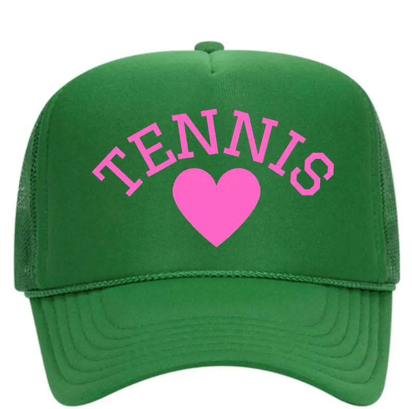 Shop this Tennis Trucker Hat- Runway Athletics. These stylish, colorful hats will offer exceptional sun protection and are super comfy with a breathable mesh back.