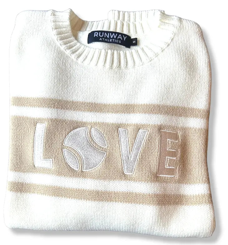 White sales tennis sweater