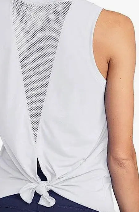 Classic High Neck Mesh | Back Tank Top | Runway Athletics