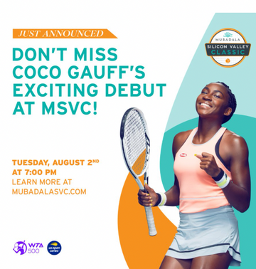 Coco Gauff & Women's Pro Tennis Coming to San Jose, California Runway Athletics