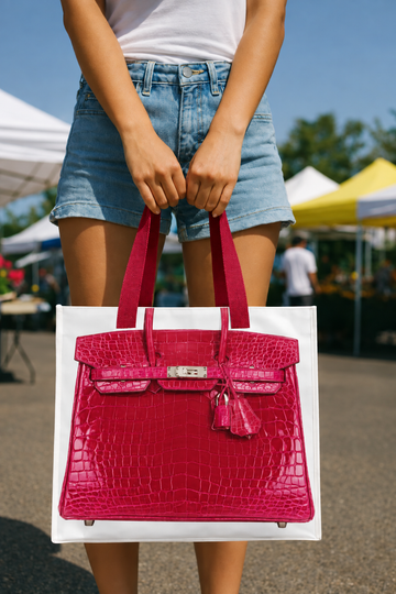 Inspired Re-Usable Shopper Tote - Red