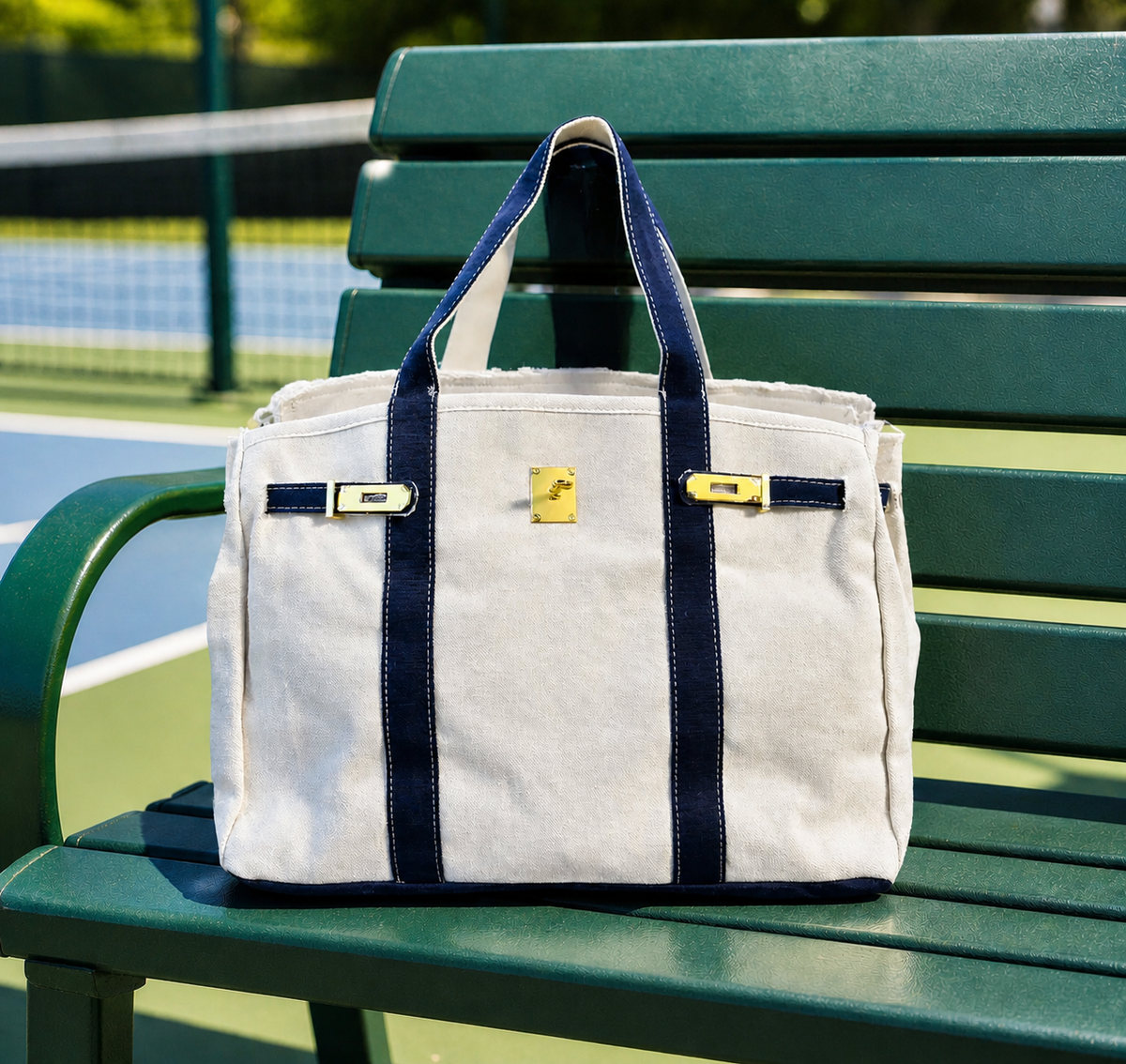 Boatkin ボートキン　キャンバスバッグ　ネイビー Boatkin Bags — Birkin-Inspired Canvas Totes