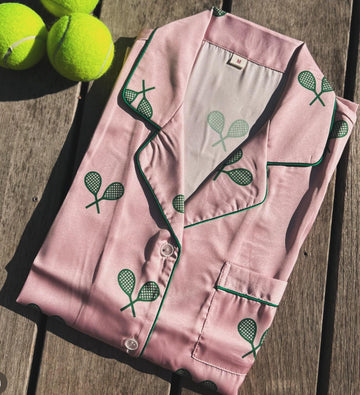 Tennis Time Satin Pajama Set