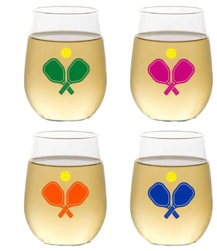 Shop this Pickleball Wine Tumbler Set from Runway Athletics. Made with the highest quality, crystal clear, BPA-free PET polymer