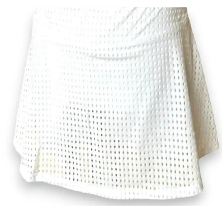 The Mesh Club Skirt - White Runway Athletics