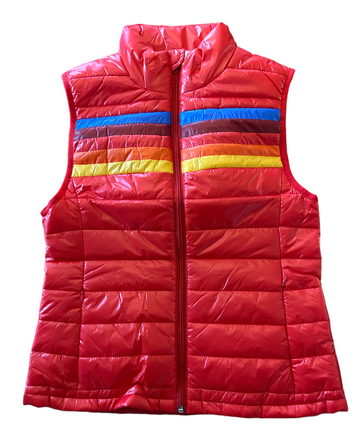 The Striped Puffer - Red