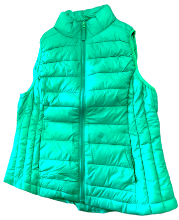 Quilted Puffer Vest - Green
