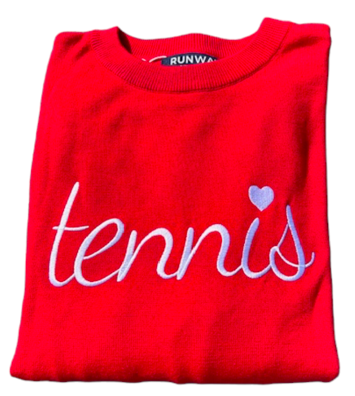 Tennis Sweater - Red Love