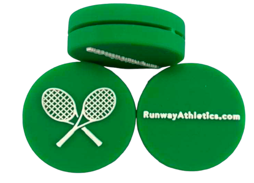 Dampner Set - Green & White Racquets