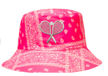 Bucket Hat - Pink or Green Paisley Double Trouble