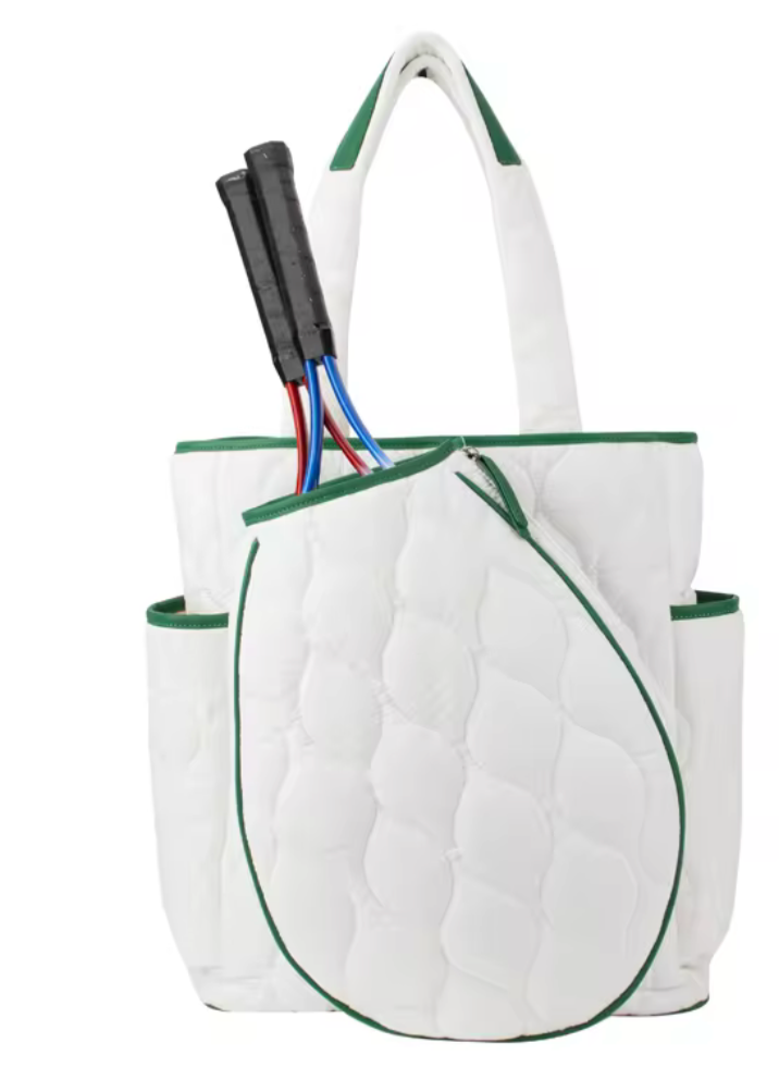 Tennis Quilted Backpack - White