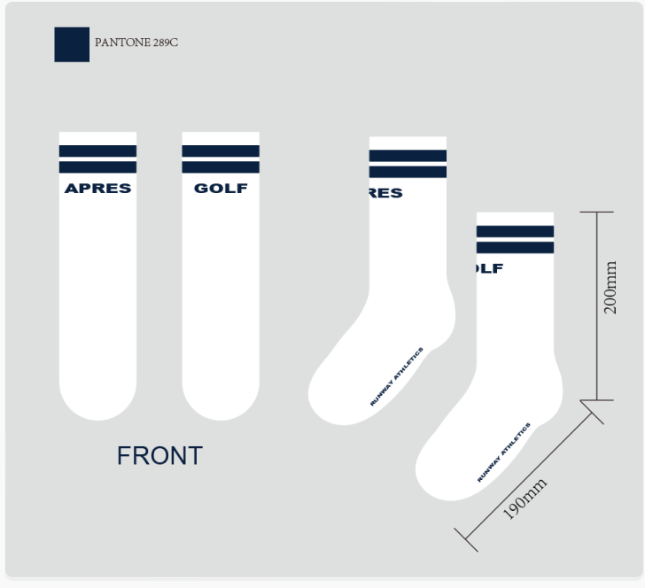 Apres Golf Custom Sock Order