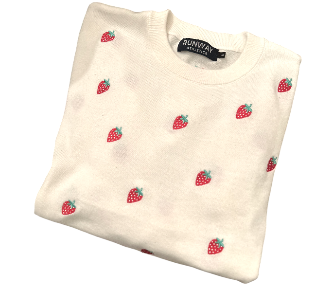 Strawberry Sweater - "Strawberry Fields Forever"