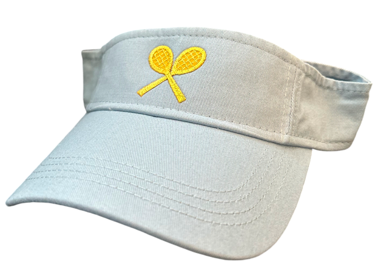 Cross Court Twill Visor - Baby Blue