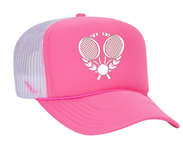 Tennis Crest Trucker Hat - Pink