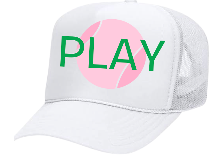 Tennis "PLAY" Trucker Hat