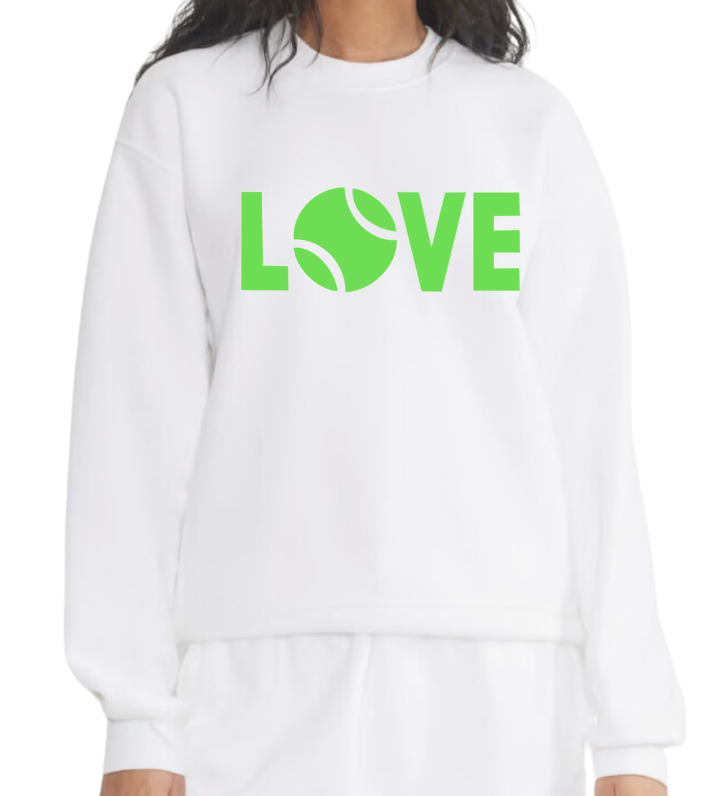 LOVE Tennis Sweatshirt - White