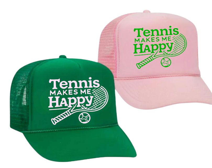 Tennis Makes Me Happy Trucker