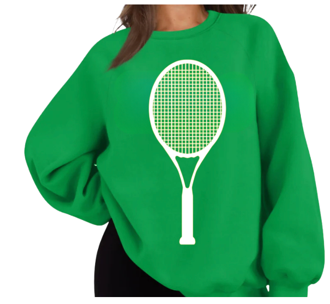 Tennis Racquet Sweatshirt - Green