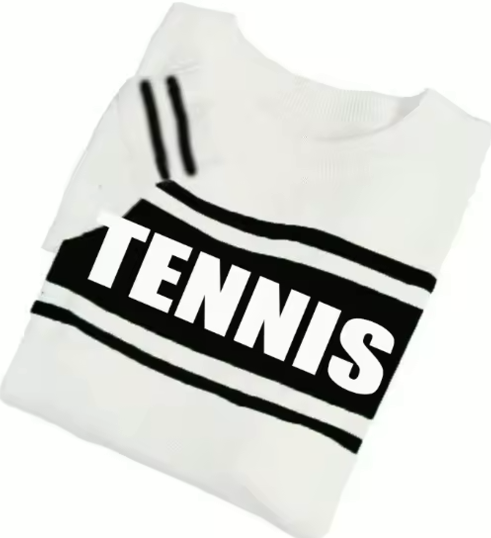 Tennis Sweater Lightweight - White/Black (Ship 3/6)