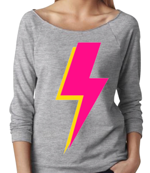 Lightning Bolt Sweatshirt - Heather Grey