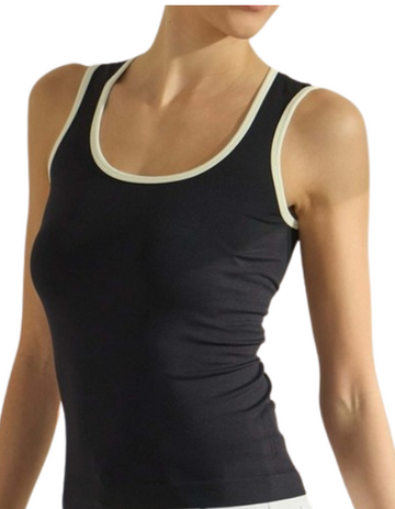 Retro Athletic Tank - Black