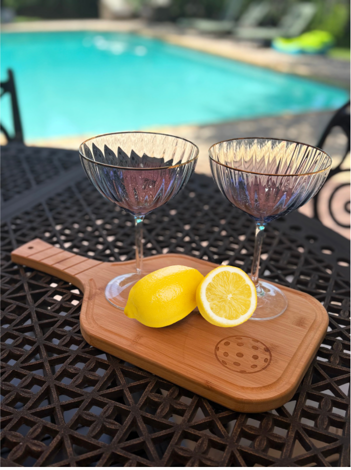Pickleball Bamboo Tray/Cheese Board