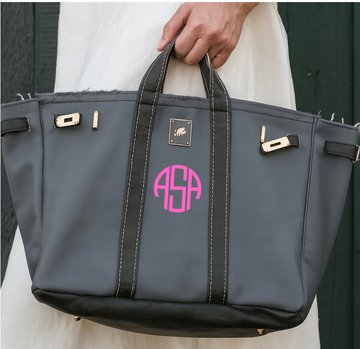 Canvas Boat Bag - Fall Grey/Black