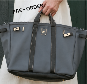 Canvas Boat Bag - Fall Grey/Black