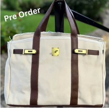 Canvas Boat Bag - Chocolate Brown