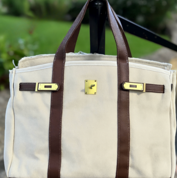 Canvas Boat Bag - Chocolate Brown