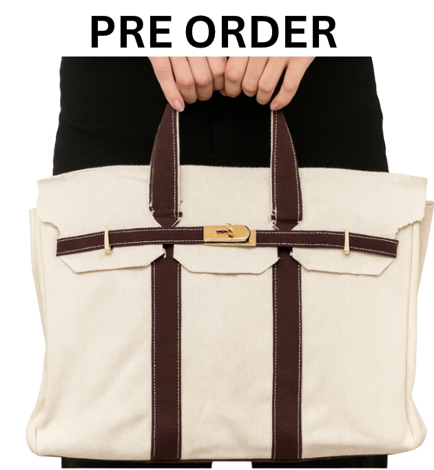 Canvas  "Totekin" Boat Bag - Chocolate Brown