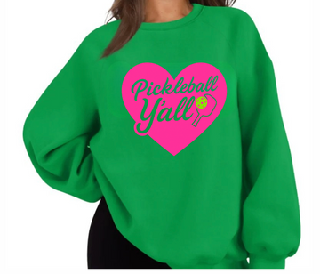 Pickleball Sweatshirt - Pink Pickleball Y'all