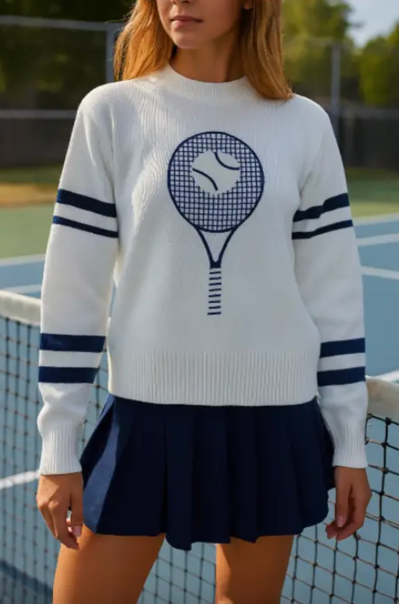 Big Racquet Tennis Sweater