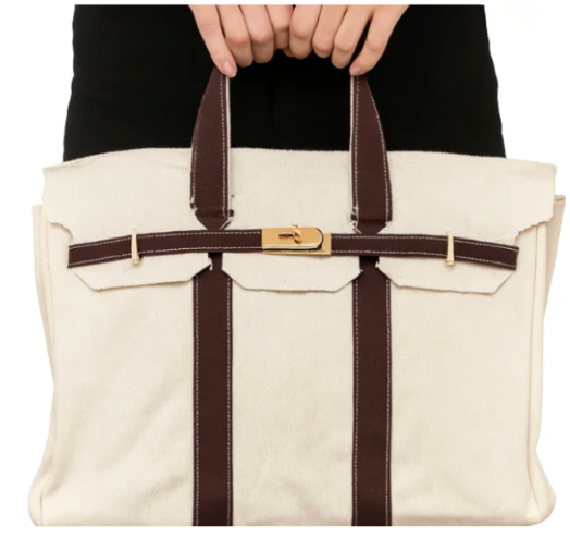 Canvas "Boatkin" Boat Bag - Chocolate Brown