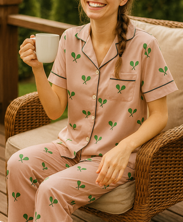 Tennis Pajama Pink Satin - Pant