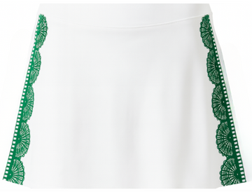 Sweetie Court Skirt - White/Green