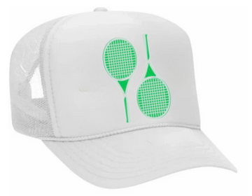 Tennis Trucker "Palm Royale" - Aqua Green