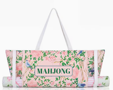 Floral Mahjong Tote & Mat Set