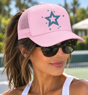 Tennis Stars Trucker Hat Green