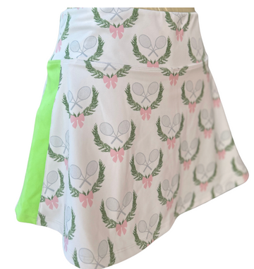 The Game Changer Skirt -" Crest & Bows with Drying Strips"